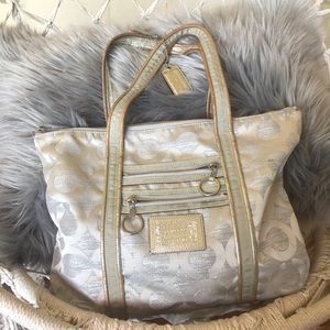 Metallic Coach Bag